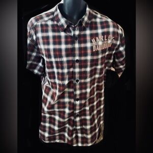 Harley-Davidson Men's flannel  Button-Down Shirt